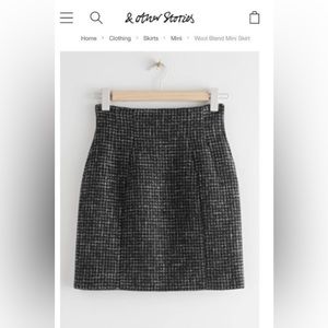 &Other Stories genuine wool skirt